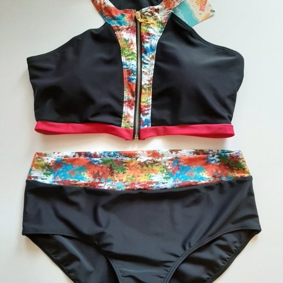 NEW! 2024 Women's Sexy Plus Size Tankini Swimwear Swimsuit Bathing Suits - Picture 4 of 5